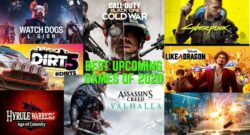 Best upcoming Games featuring Watch Dogs Legion, Call of Duty Black Ops Cold War, Cyberpunk 2077, Dirt 5, Yakuza Like a dragon, Hyrule Warriors age of calamity, assassins creed valhalla, and ratchet and clank rift apart