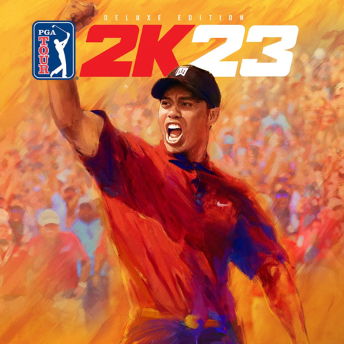 Tiger Woods on PGA TOUR 2K23 Deluxe Edition cover